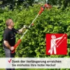 Hecht Starke Elektro Teleskopheckenschere elektrisch mit starken 750 Watt – 510 mm Schwertlänge - Teleskopstiel, abwinkelbarem Kopf und Tragegurt – Für einen schönen Schnitt Ihrer Hecken und Sträucher - Image 5
