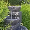 CLGarden Solar Springbrunnen NSP12 mit Akku und LED Beleuchtung für Garten Terrasse Balkon - Image 6