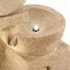Blumfeldt Korinth Zierbrunnen - Gartenbrunnen , stimmungsvolles Wasserspiel , Solarbetrieb , 3 Watt Solar LED , Pumpe , 4 Etagen , 250 l/h Wasserfluss , Innen- oder Außenbereich , Sandsteinoptik - Image 5