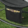 SoBuy OGS28-SCH Swingliege Schaukelliege Sonnenliege Liegestuhl Relaxliege Gartenliege mit Tasche Gewebe in schwarz 150 kg Belastung - Image 4