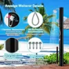 COSTWAY Solardusche mit Handbrause | 35 Liter | 216,5 cm | bis 60°C | Gartendusche mit schwenkbarem Duschkopf & Fußdusche | inkl. Gartenschlauch-Anschluss | Pooldusche für Pool, Strand, Garten - Image 5