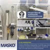 MASKO® Akku Heckenschere Profi Hecken & Strauchschere 57cm Schnittlänge Inkl. 21V Akku 2,0 Ah & Ladegerät kabellos Elektro-Heckenschere 27mm Zahnabstand Dual Schnittklingen Verstellbarer Griff Grau - Image 4