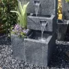 Springbrunnen Grada Bepflanzbar mit LED Beleuchtung, Wasserfall Gartenbrunnen Kaskade Terrassenbrunnen - Image 6