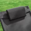 SoBuy OGS28-SCH Swingliege Schaukelliege Sonnenliege Liegestuhl Relaxliege Gartenliege mit Tasche Gewebe in schwarz 150 kg Belastung - Image 5