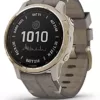 Garmin Fenix 6S Pro Solar Smartwatch Goldfarben/Leder Grau 010-02409-26 - Image 4