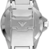 Emporio Armani Herrenuhr mit drei Zeigern, Edelstahl, Gehäusegröße 42 mm - Image 3