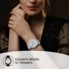 Huawei Watch GT 3 Pro 43 mm Smartwatch für Damen, Elegantes Design aus Keramik, Zifferblatt aus Saphirglas, Gesundheitsüberwachung 24h, SpO2, 5ATM, GPS, Keramik - Image 5
