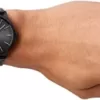 Emporio Armani Herrenuhr mit drei Zeigern, Edelstahl, Gehäusegröße 43 mm - Image 3