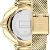 Tommy Hilfiger Analog Quarzuhr für Damen mit Gelbgoldfarbenes Edelstahl-Mesh-Gliederarmband - 1782114 - Image 4