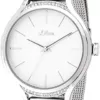 s.Oliver Damen Analog Quarz Uhr mit massives Edelstahl Armband SO-3694-MQ - Image 3