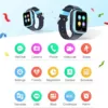 Birgus 4G Smartwatch für Kinder,GPS Smartwatch mit Wasserdichter Echtzeit Position Videoanrufnachricht Schrittzähler SOS Anti-Lost für die frühkindliche Bildung für Jungen und Mädchen,Blau - Image 3