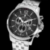 LOUIS XVI Herren-Armbanduhr Athos Stahlband Silber Schwarz Karbon Chronograph Analog Quarz Edelstahl 801 - Image 6