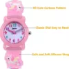 MUXIJIA Kinder Uhren für Mädchen ab 3-10 Jahre, Analog Quarz Armbanduhr Cute 3D Cartoon Kinderuhr Silikon Armband Mädchenuhr - Image 5