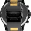 LOUIS XVI Palais Royale Herrenuhr Chronograph 43 mm Schweizer Quarzwerk Edelstahl Armband Bicolor Schwarz Gold Zifferblatt Karbon echte Diamanten 895 - Image 7