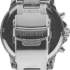 LOUIS XVI Palais Royale Iced Herrenuhr Chronograph 43 mm Schweizer Quarzwerk Edelstahl Armband Silber Zifferblatt Diamanten 1088 - Image 7