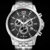 LOUIS XVI Herren-Armbanduhr Athos Stahlband Silber Schwarz Karbon Chronograph Analog Quarz Edelstahl 801 - Image 4