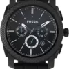 Fossil Herrenuhrenmaschine, 45mm Gehäusegröße, Quarz-Chronographenwerk, Silikonarmband - Image 4