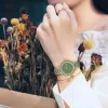 Diella Automatik Damen Uhren, Luxus Grün Jade und Gold Edelstahl Armband Uhren für Damen, Wasserdicht Damen Uhren (Modell: AD6001L) - Image 8