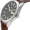 Seiko Herren-Uhr Quarz Edelstahl mit Lederband SUR449P1 - Image 3