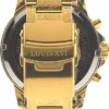 LOUIS XVI Palais Royale Herrenuhr Chronograph 43 mm Schweizer Quarzwerk Edelstahl Armband Gold Zifferblatt Schwarz echte Diamanten 1085 - Image 7