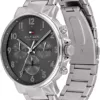 Tommy Hilfiger Multi Zifferblatt Quarz Uhr für Herren mit Silbernes Edelstahlarmband - 1710382 - Image 3