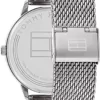 Tommy Hilfiger Analog Quarzuhr für Herren mit Silbernes Edelstahl-Mesh-Gliederarmband - 1791842 - Image 4