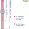 JACQUES FAREL Öko Kinderarmbanduhr Mädchen Analog Quarz mit Textilarmband aus Bio-Baumwolle Rosa Grau Sterne Nachhaltig ORG 02 STA - Image 4