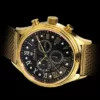 LOUIS XVI Herren-Armbanduhr Danton Gold Schwarz echte Diamanten Stahlband Römische Zahlen Chronograph Analog Quarz Edelstahl Milanaise 898 - Image 5