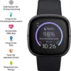 Fitbit Sense Advanced Smartwatch with Tools for Heart Health, Stress Management & Skin Temperature Trends, Carbon/Graphite Stainless Steel - Image 3
