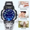 Juboos Neue 7-Farbige Kinderuhren, Kinderuhr Jungen Mädchen Analog Quartz Uhr mit Armbanduhr Kautschuk Wasserdicht Outdoor Sports Uhren - Image 3
