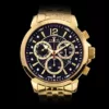 LOUIS XVI Herren-Armbanduhr Athos le Grand Stahlband Gold Schwarz echte Diamanten Chronograph Analog Quarz Edelstahl 886 - Image 4