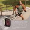 Fitbit Sense - fortschrittliche Gesundheits-Smartwatch mit Tools für Herzgesundheit, Stressmanagement & zur Anzeige von Hauttemperatur-Trends, Mondweiß + Air Intelligente Waage, weiß - Image 5
