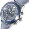 Swarovski Octea Lux Chrono Uhr, Lederarmband, Grün, Roségold-Legierungsschicht PVD-Finish - Image 5
