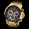 LOUIS XVI Herren-Armbanduhr Athos le Grand Stahlband Gold Schwarz echte Diamanten Chronograph Analog Quarz Edelstahl 886 - Image 6