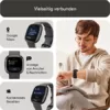 Fitbit Sense 2 by Google – Smartwatch Damen / Herren – Fitnessuhr mit integriertem GPS und Telefonfunktion – Fitness-Tracking mit Stressmanagement, EKG und Schlafanalyse – kompatibel mit Android/iOS - Image 8