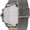 Tommy Hilfiger Multi Zifferblatt Quarz Uhr für Damen mit Graues Edelstahl-Mesh-Gliederarmband - 1782304 - Image 4