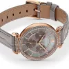 Swarovski Passage Chrono Uhr, Lederarmband, grau, rosé vergoldetes PVD-Finish - Image 4