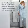 Fitbit Sense - fortschrittliche Gesundheits-Smartwatch mit Tools für Herzgesundheit, Stressmanagement & zur Anzeige von Hauttemperatur-Trends, Mondweiß + Air Intelligente Waage, weiß - Image 6