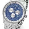 LOUIS XVI Herren-Armbanduhr Artagnan Stahlband Silber Blau Chronograph Analog Quarz Edelstahl 581 - Image 3