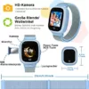 PTHTECHUS 4G Kinder GPS Smartwatch, HD Touchscreen kind Intelligente Uhr mit WIFI Telefon GPS locator Echtzeitposition SOS Videoanruf Sprachchat Kamera Kompatibel Phone APP für Jungen Mädchen Geschenk - Image 8