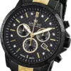 LOUIS XVI Palais Royale Herrenuhr Chronograph 43 mm Schweizer Quarzwerk Edelstahl Armband Bicolor Schwarz Gold Zifferblatt Karbon echte Diamanten 895 - Image 3