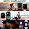 Smartwatch Damen mit Telefonfunktion, 1.7" Touchscreen Uhr Fitness Tracker mit Whatsapp Funktion, Wasserdicht Fitnessuhr Sportuhr für iOS Android, Geschenk für Geburtstag Weihnachten, Watch Rosegold - Image 6